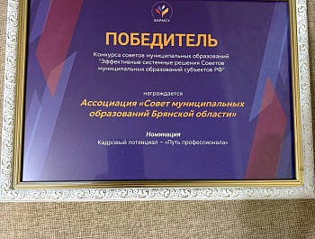 Совет муниципальных образований Брянской области признан лидером в масштабах всей страны!